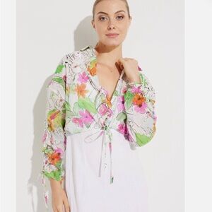 Desigual Floral Tie-Front Blouse